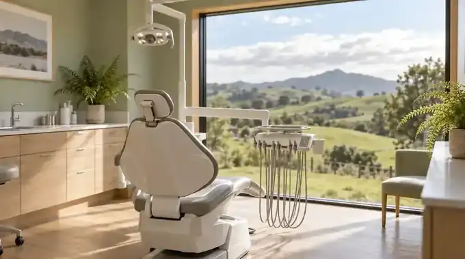 A calm, light-filled treatment room